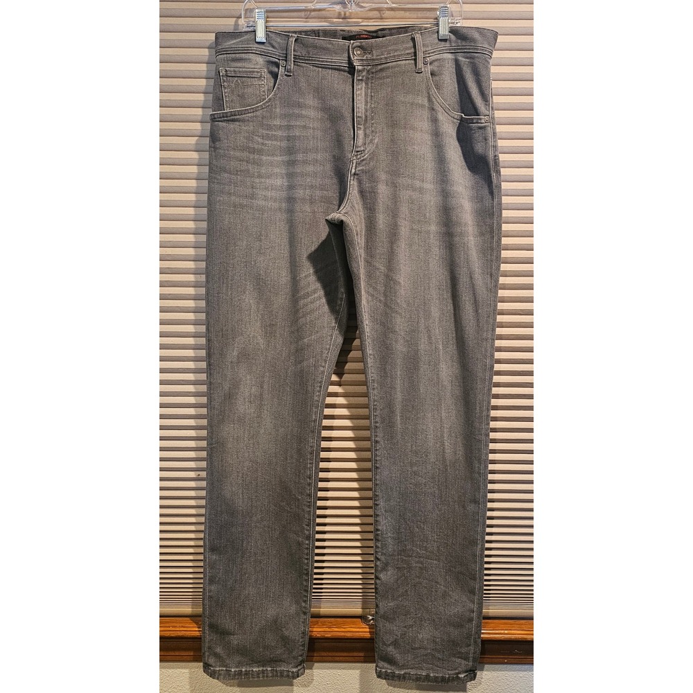 Alberto Modern Fit Jeans Stone Grey DS Dual FX Lefthand Denim Mens W35 L32‎